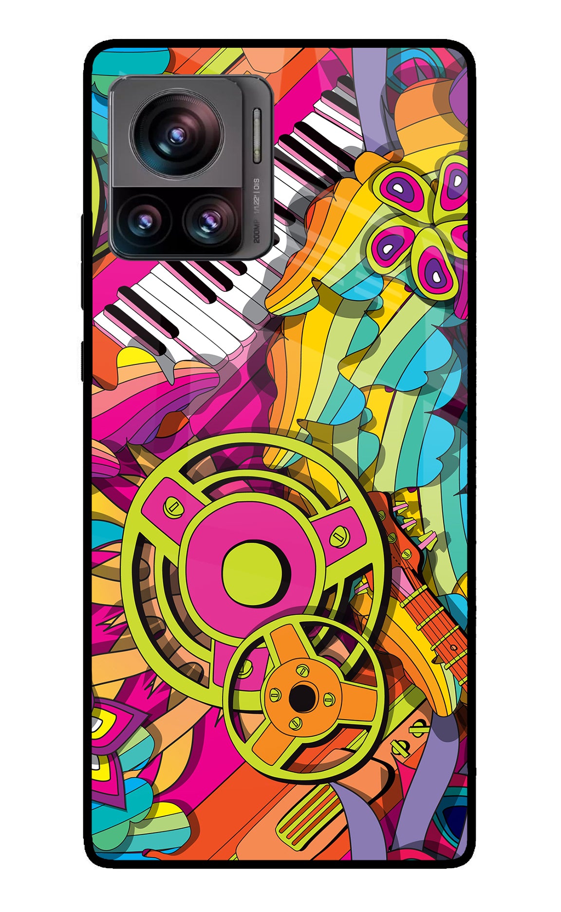 Music Doodle Moto Edge 30 Ultra Glass Case