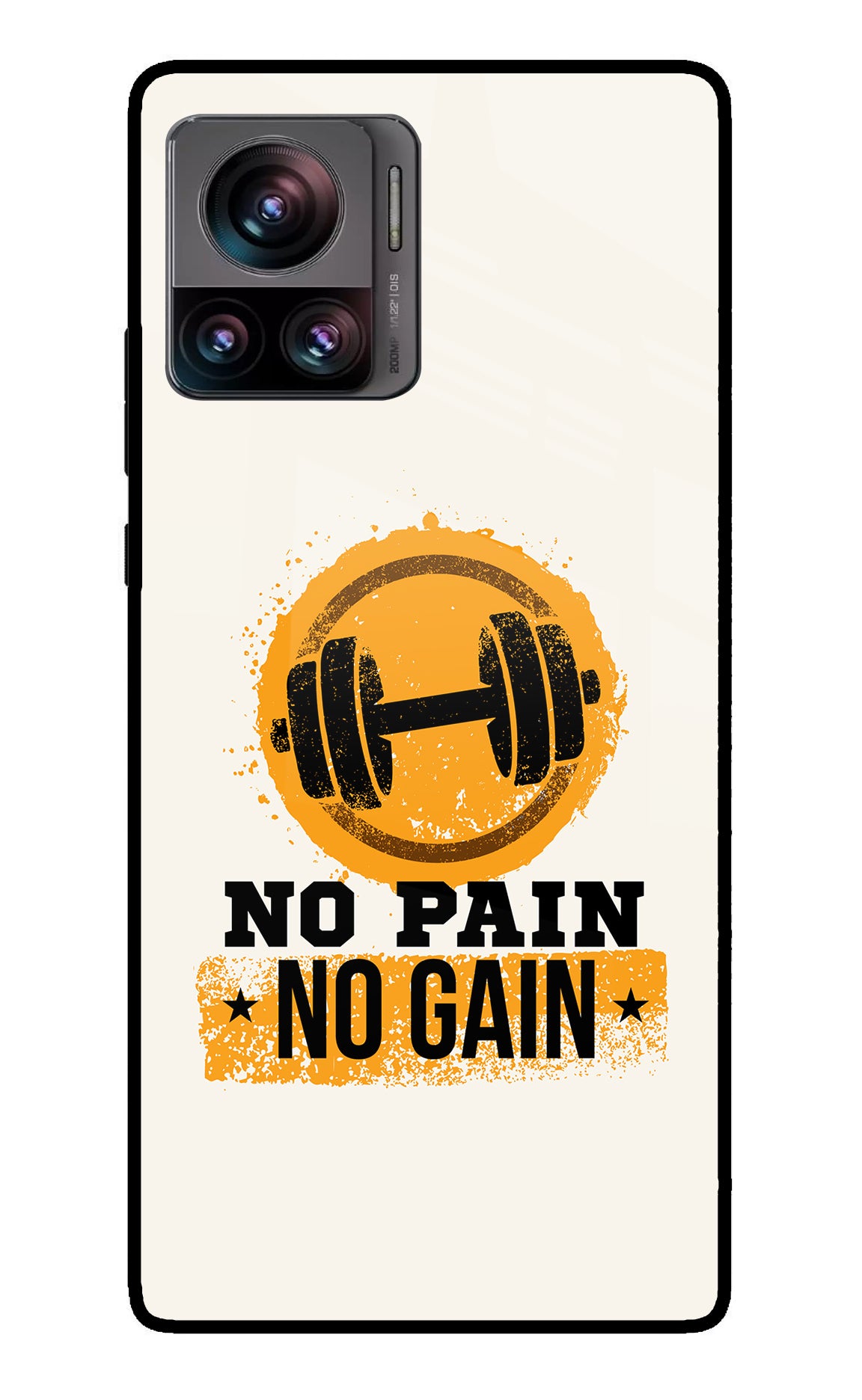 No Pain No Gain Moto Edge 30 Ultra Glass Case