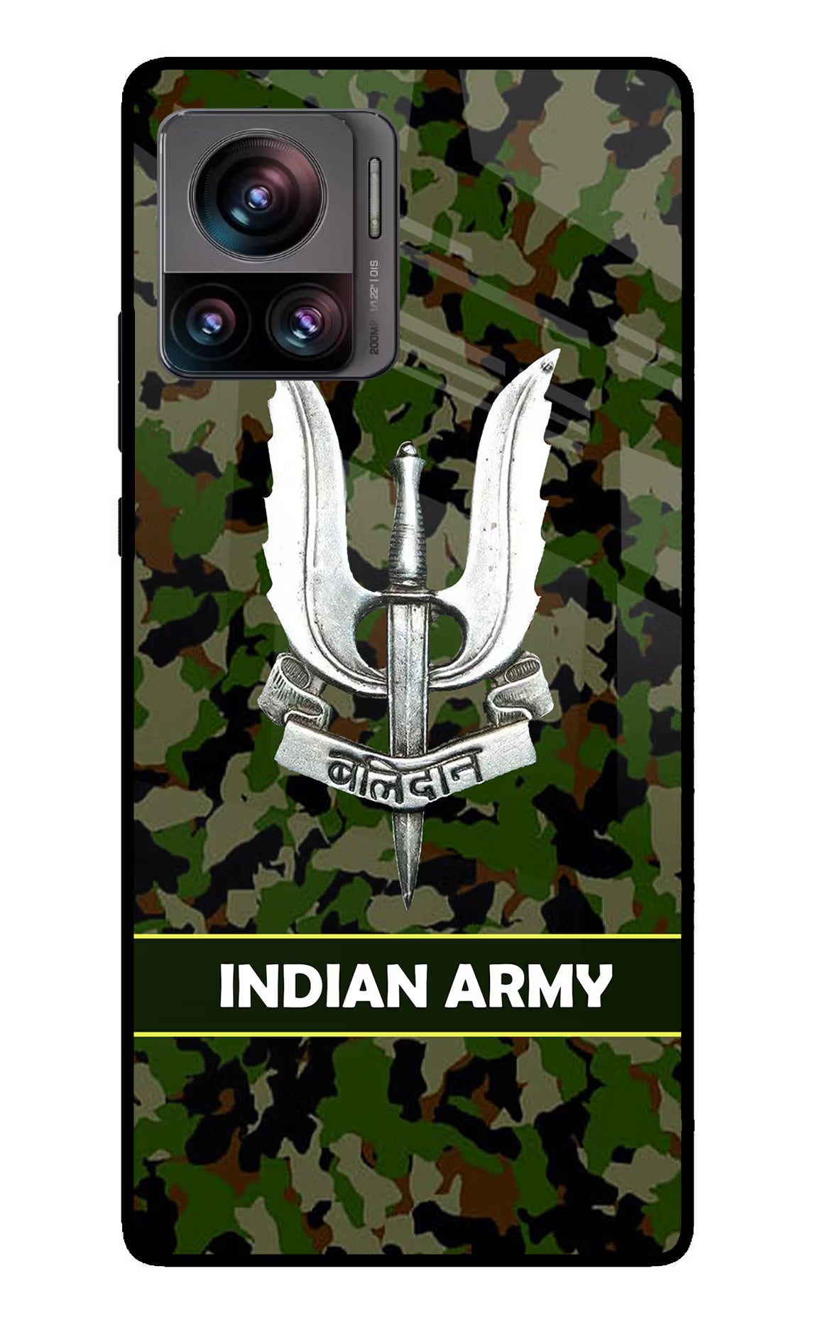 Balidan Indian Logo Moto Edge 30 Ultra Glass Case Back Cover by Casekaro