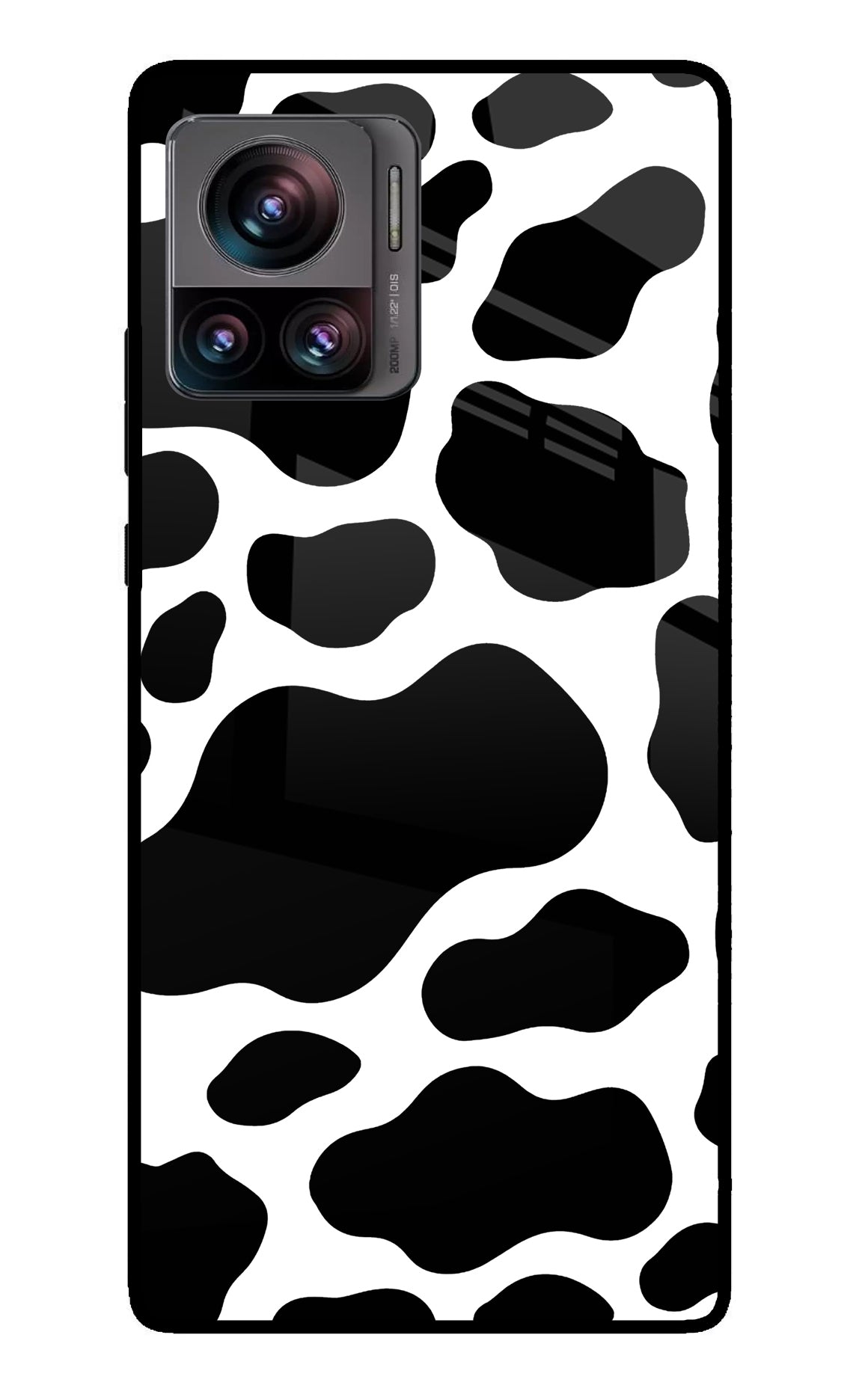 Cow Spots Moto Edge 30 Ultra Glass Case