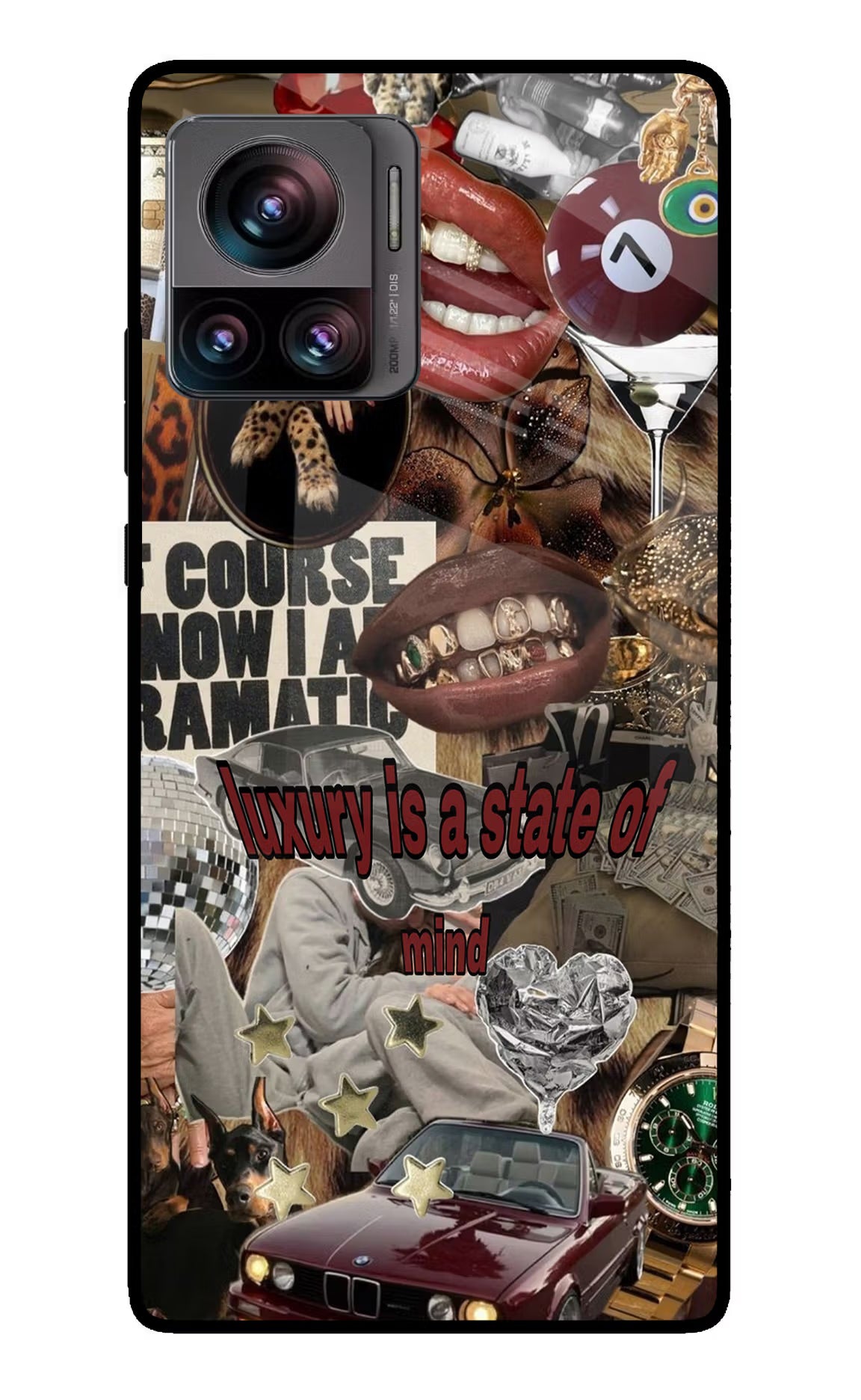 Luxury Moto Edge 30 Ultra Glass Case