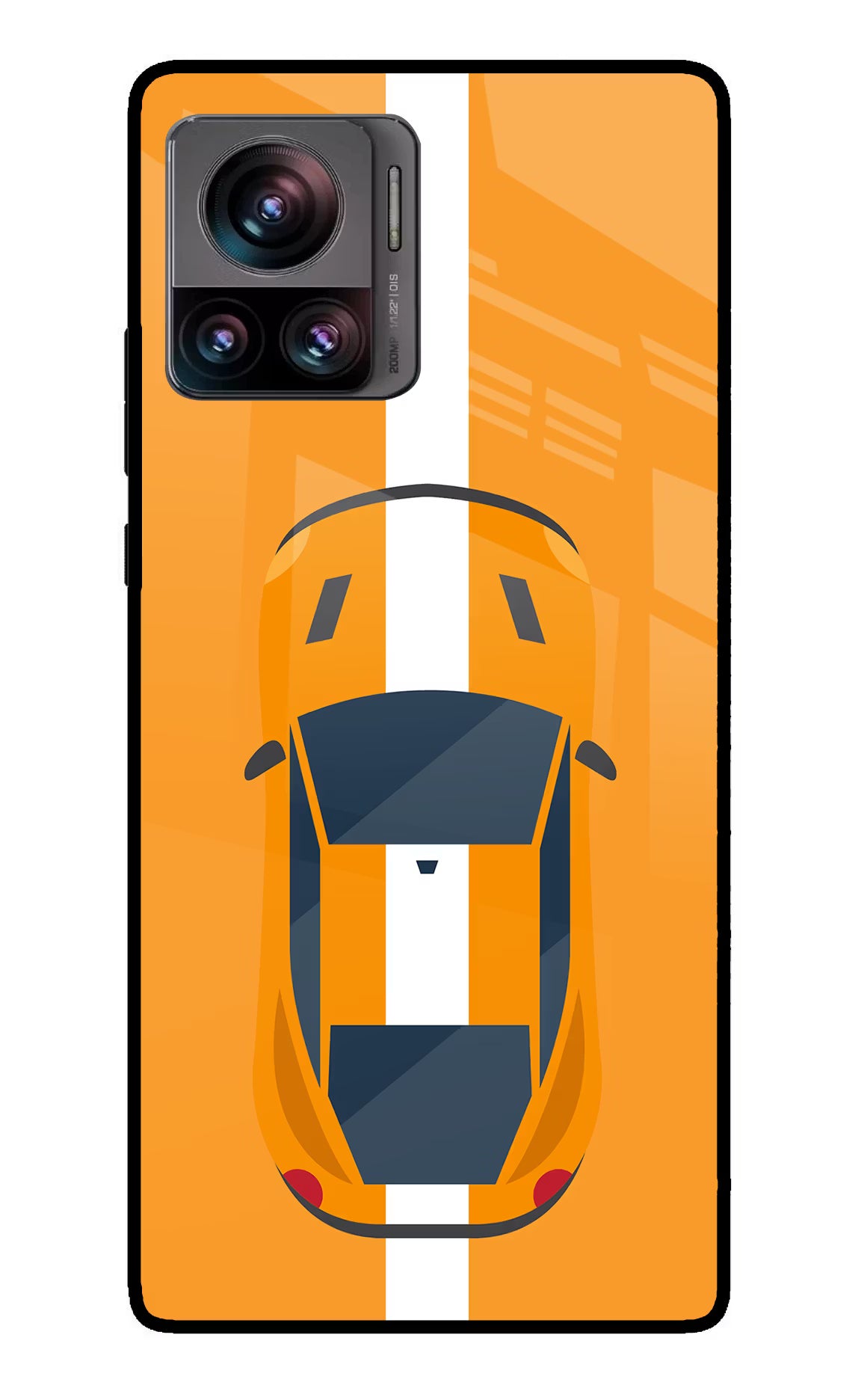 Highway Pursuit Moto Edge 30 Ultra Glass Case Back Cover by Casekaro