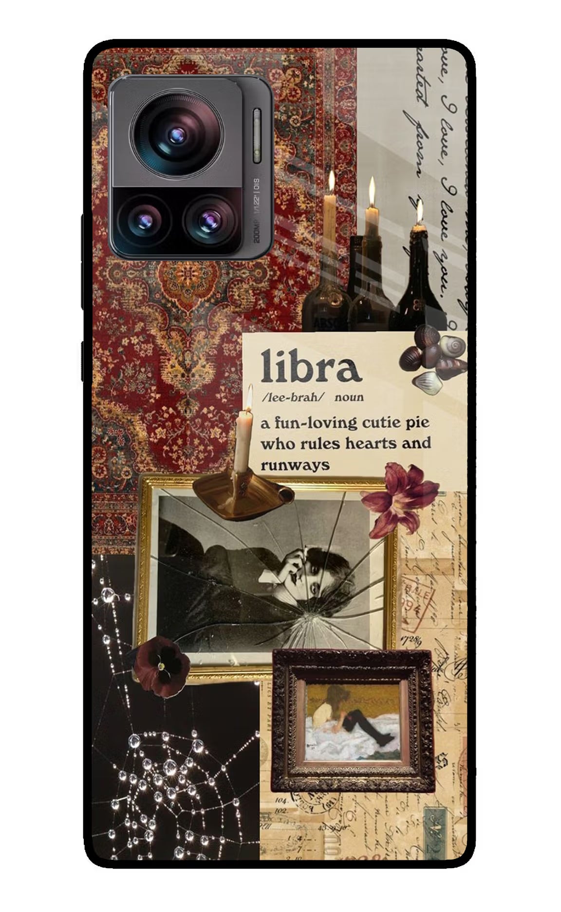Libra Zodiac Moto Edge 30 Ultra Glass Case