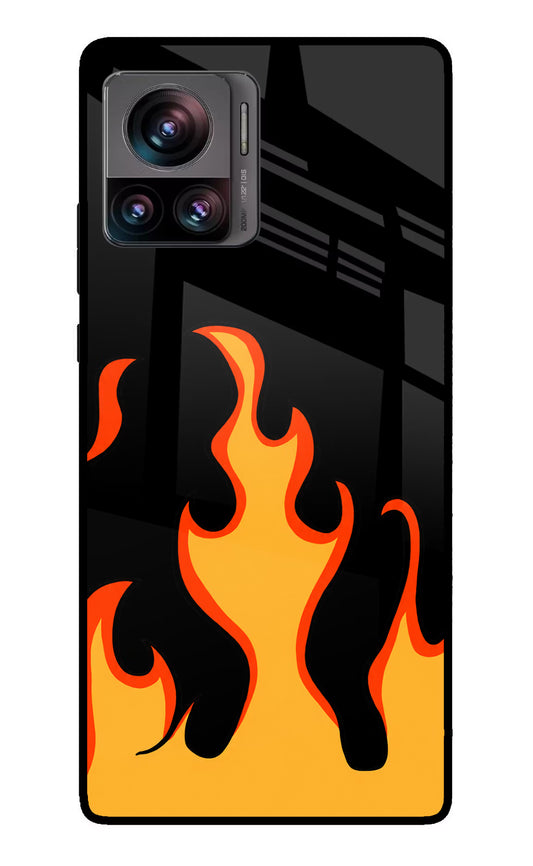 Fired Up – Black Moto Edge 30 Ultra Glass Case