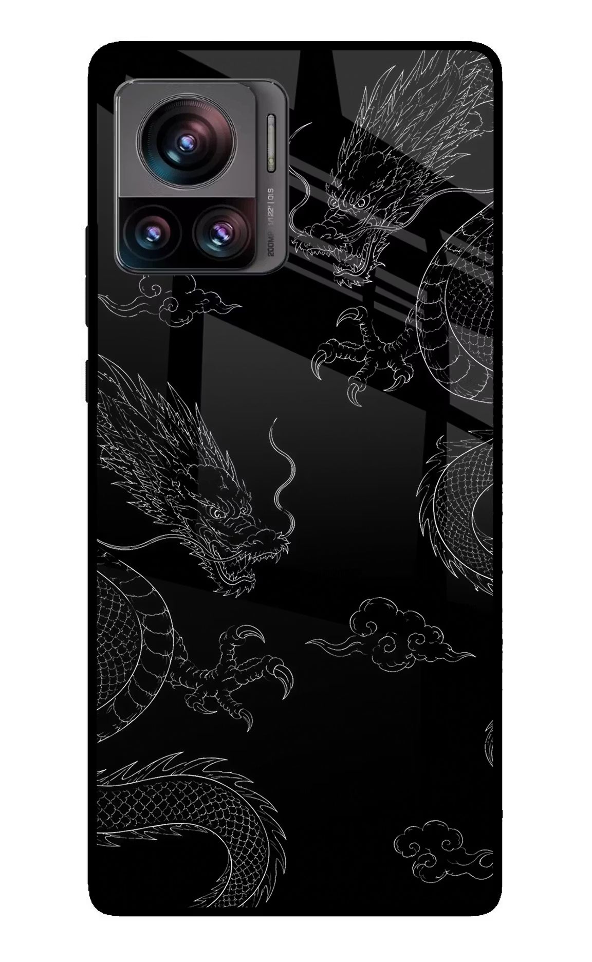 Twin Dragons Moto Edge 30 Ultra Glass Case