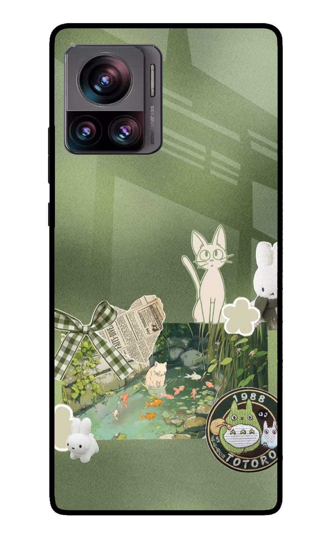 Aesthetic anime Moto Edge 30 Ultra Glass Case