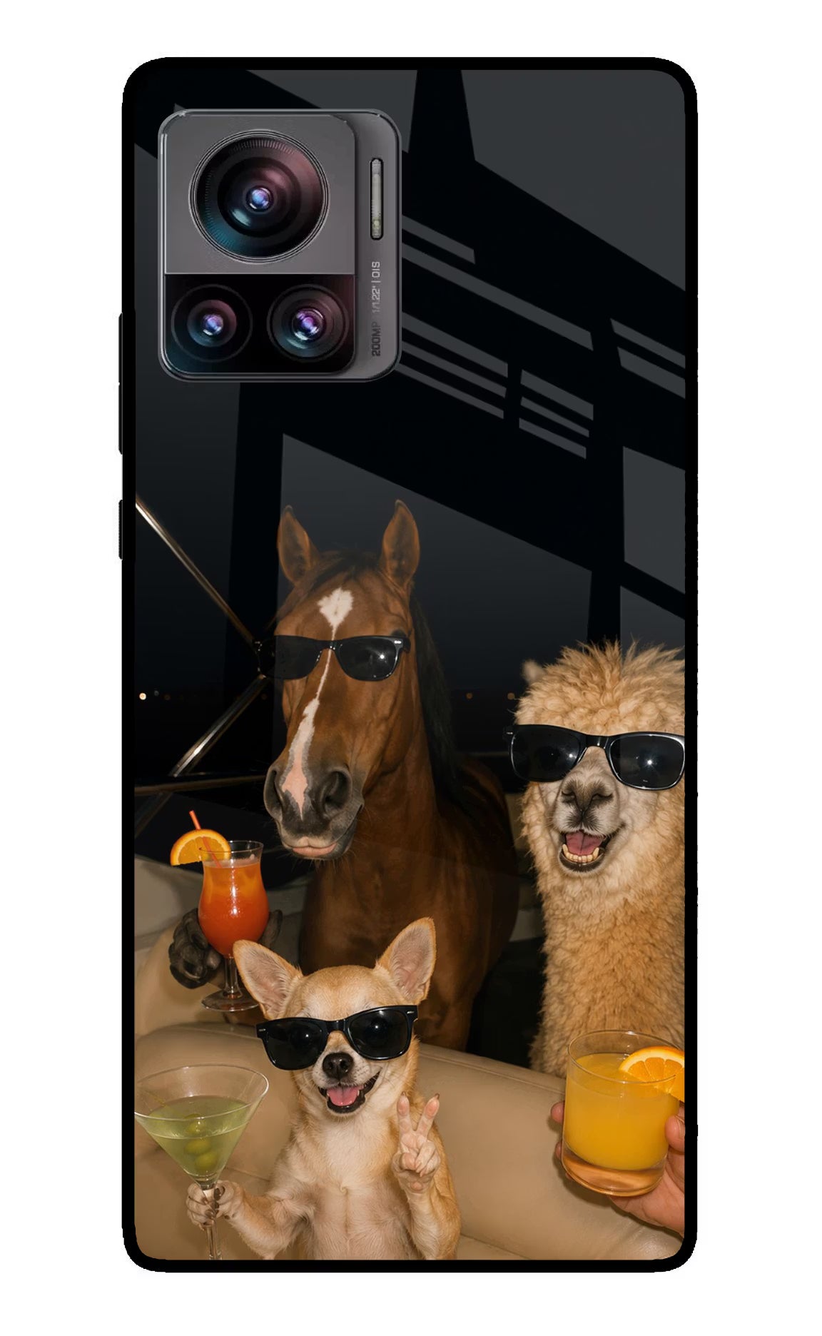 Party Squad Moto Edge 30 Ultra Glass Case