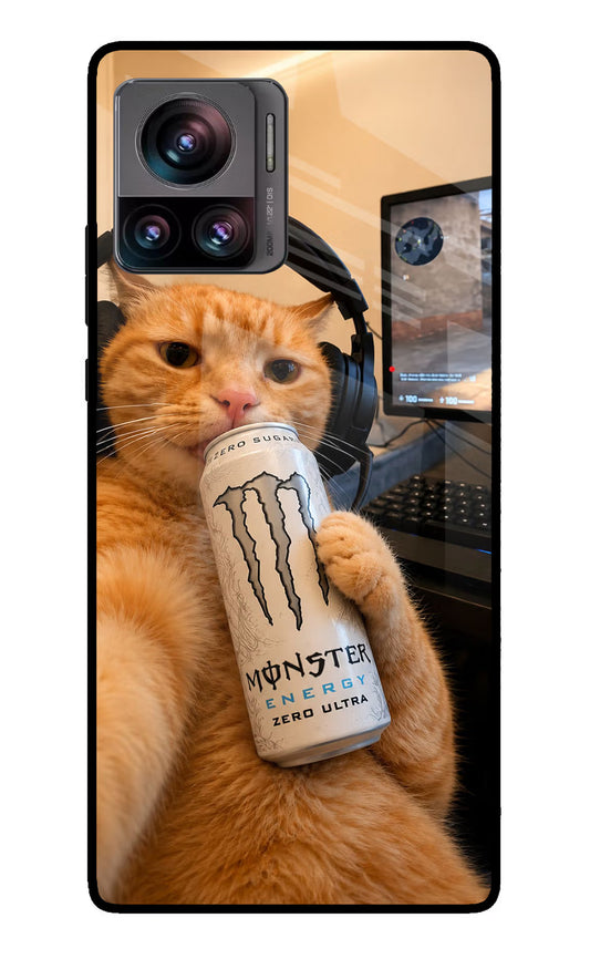 Gamer Cat Energy Moto Edge 30 Ultra Glass Case
