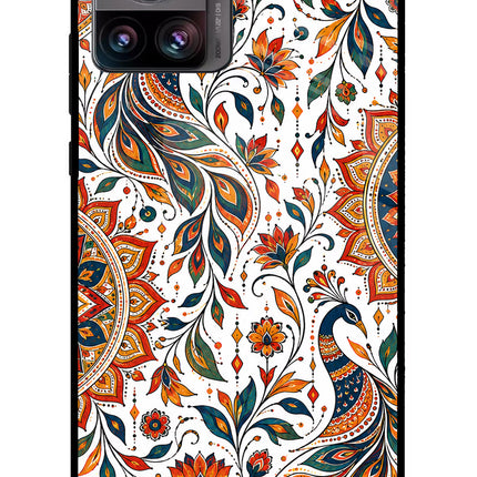 White Mayura Moto Edge 30 Ultra Glass Case