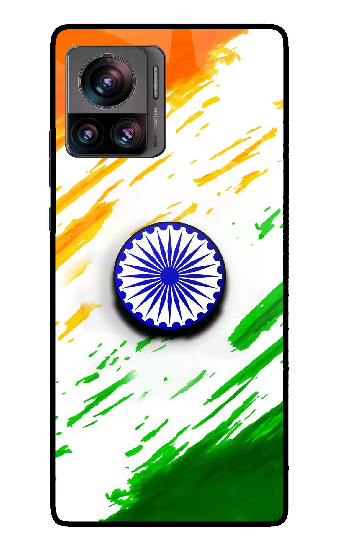 Indian Flag Ashoka Chakra Moto Edge 30 Ultra Pop Case by Casekaro