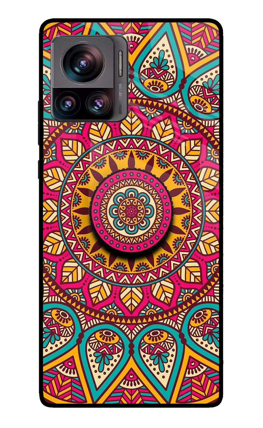 Mandala Moto Edge 30 Ultra Pop Case, Glass case