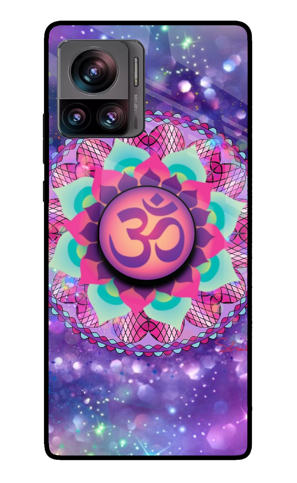 Om Purple Moto Edge 30 Ultra Pop Case