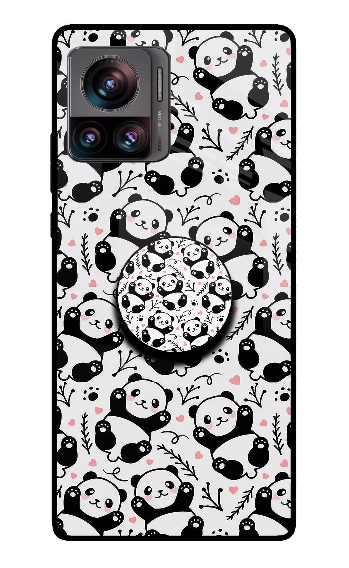 Cute Panda Moto Edge 30 Ultra Pop Case