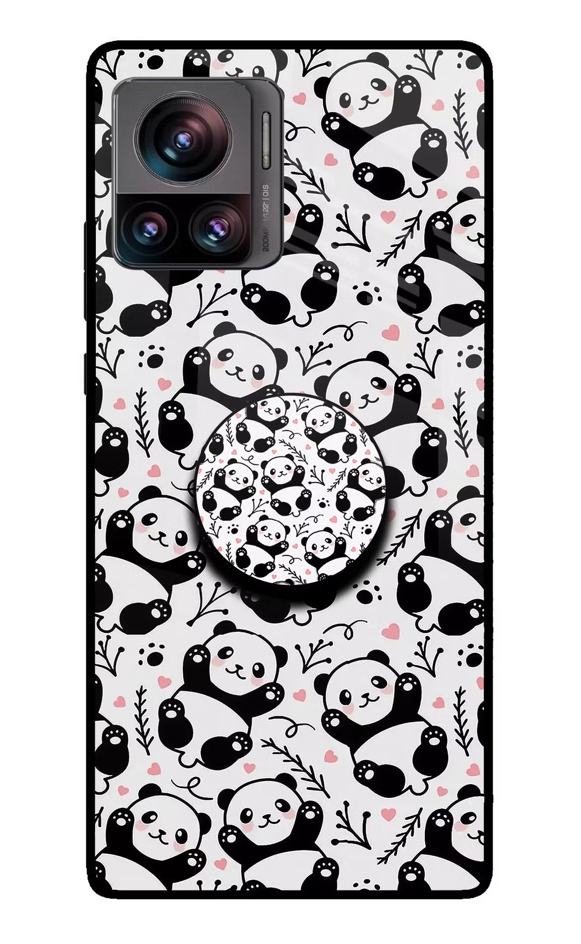 Cute Panda Moto Edge 30 Ultra Pop Case by Casekaro