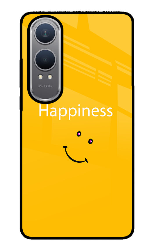 Happiness With Smiley OnePlus Nord CE4 Lite Glass Case