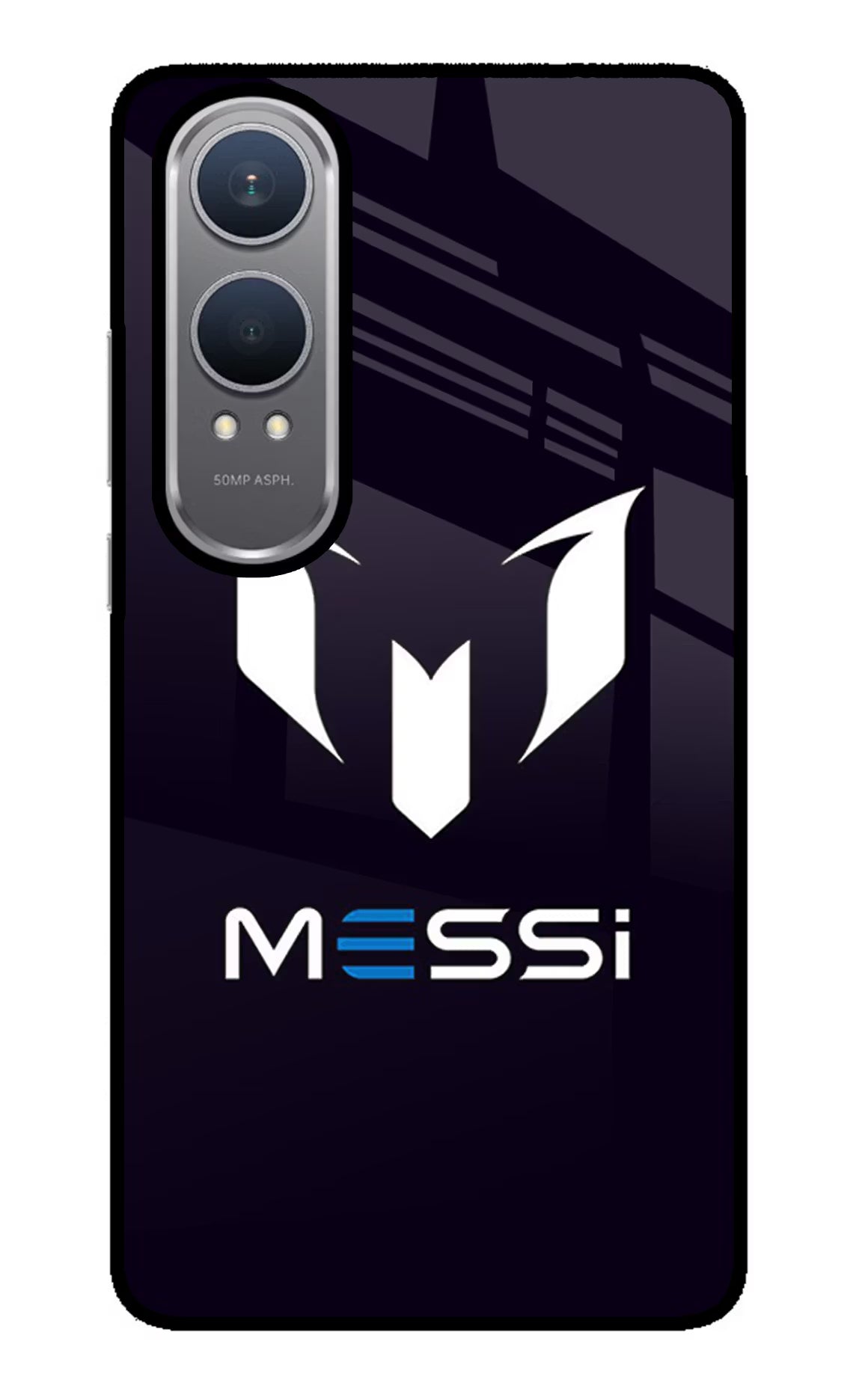 Messi Logo OnePlus Nord CE4 Lite Glass Case Back Cover by Casekaro
