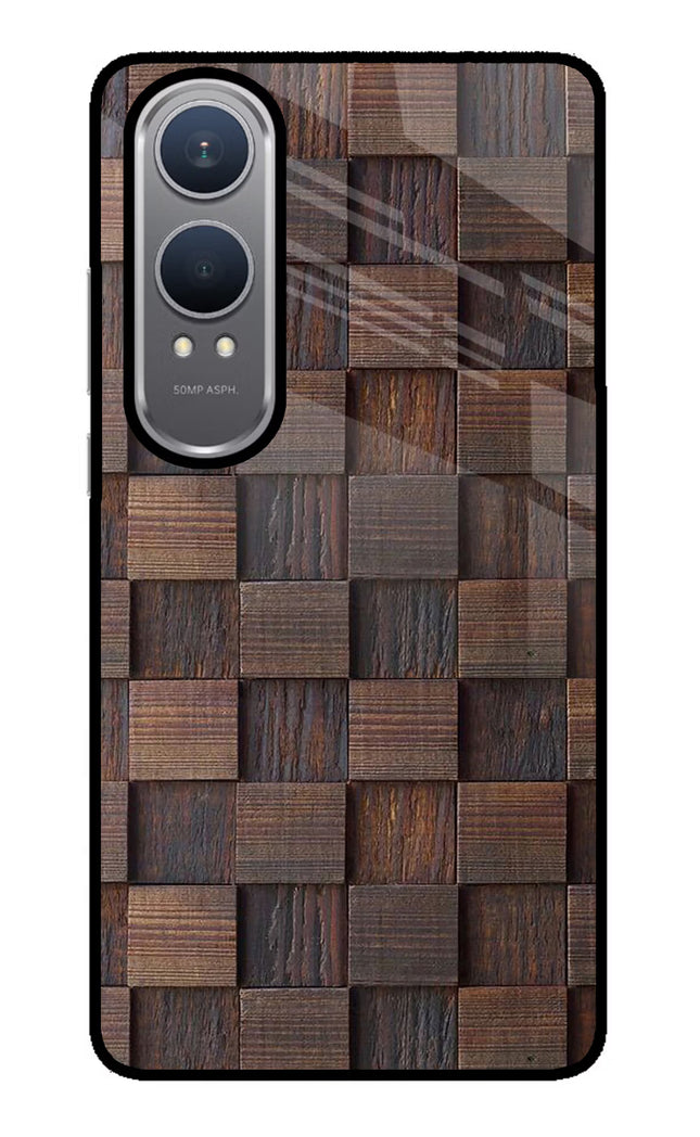 Wooden Cube Design OnePlus Nord CE4 Lite Glass Case