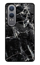 Black Marble Texture OnePlus Nord CE4 Lite Glass Case