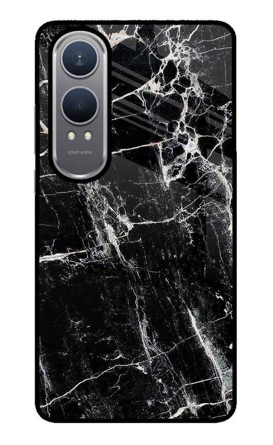 Black Marble Texture OnePlus Nord CE4 Lite Glass Case