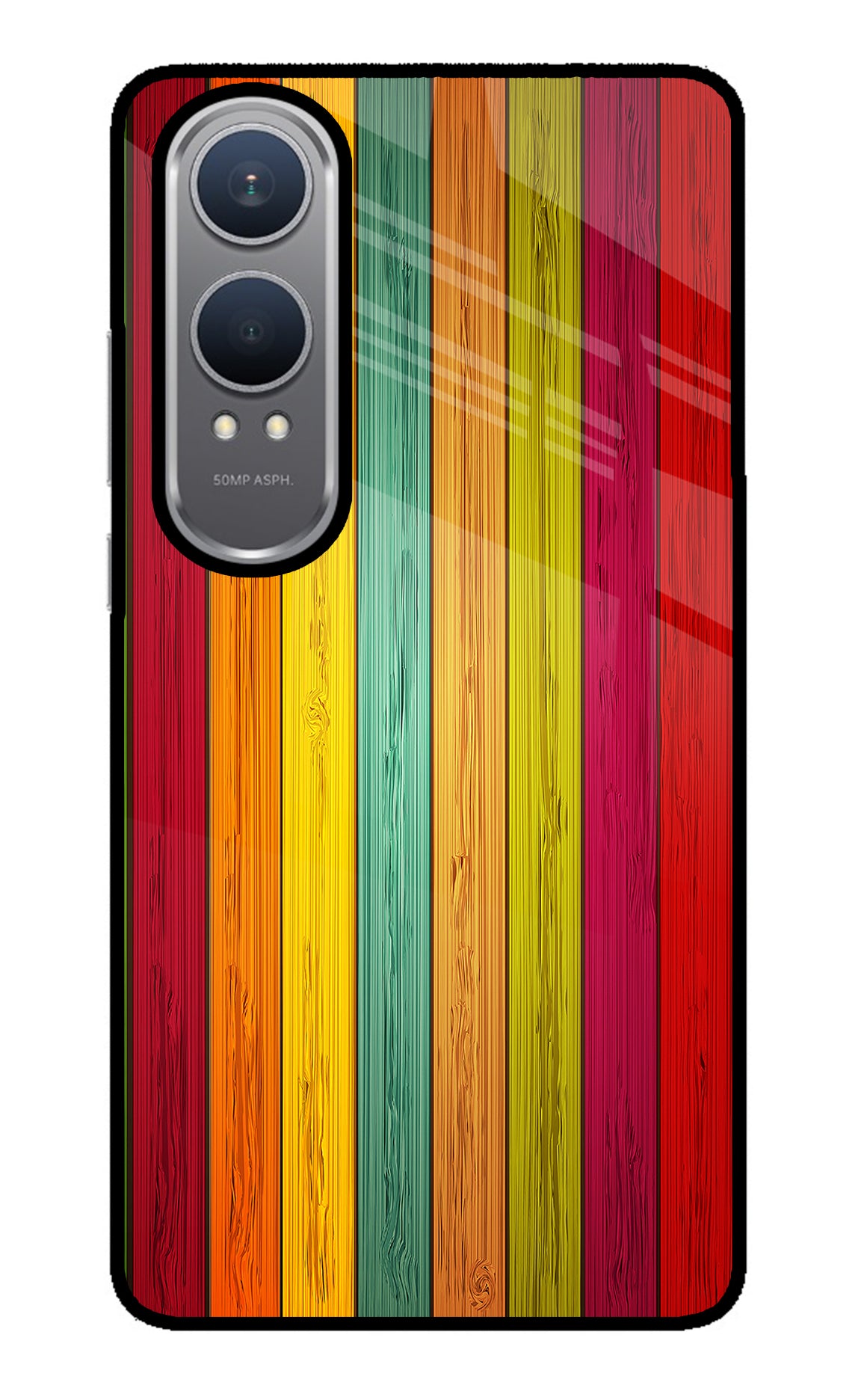 Multicolor Wooden OnePlus Nord CE4 Lite Back Cover