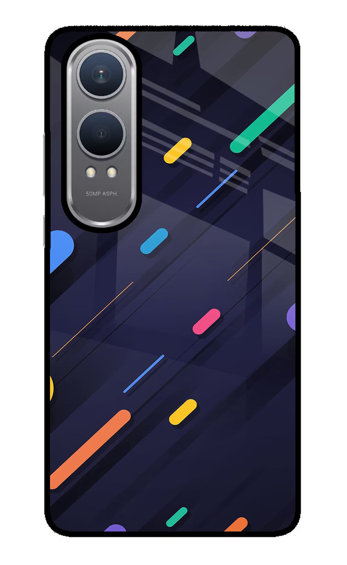 Abstract Design OnePlus Nord CE4 Lite Glass Case Back Cover by Casekaro