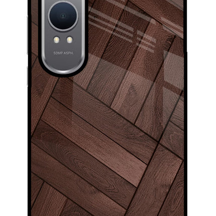 Wooden Texture Design OnePlus Nord CE4 Lite Glass Case