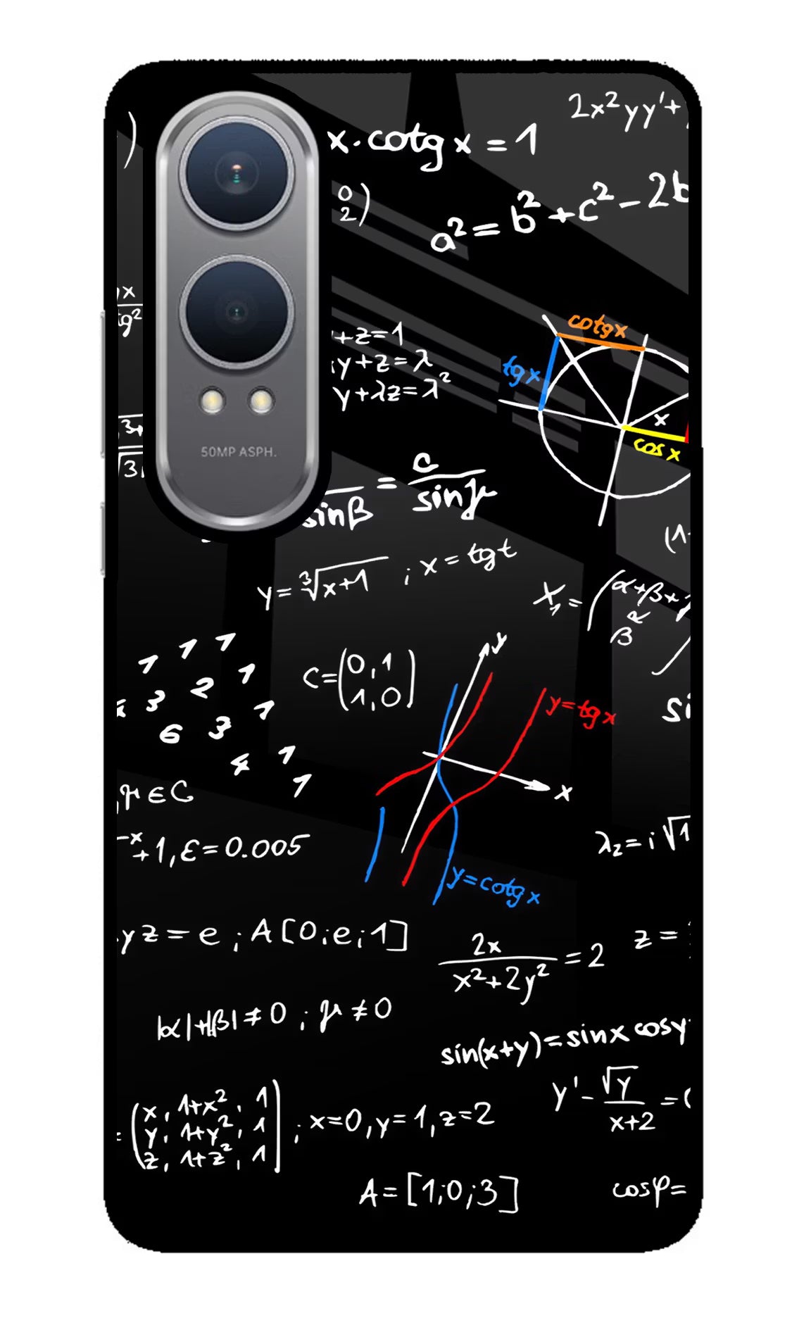 Mathematics Formula OnePlus Nord CE4 Lite Glass Case Back Cover by Casekaro