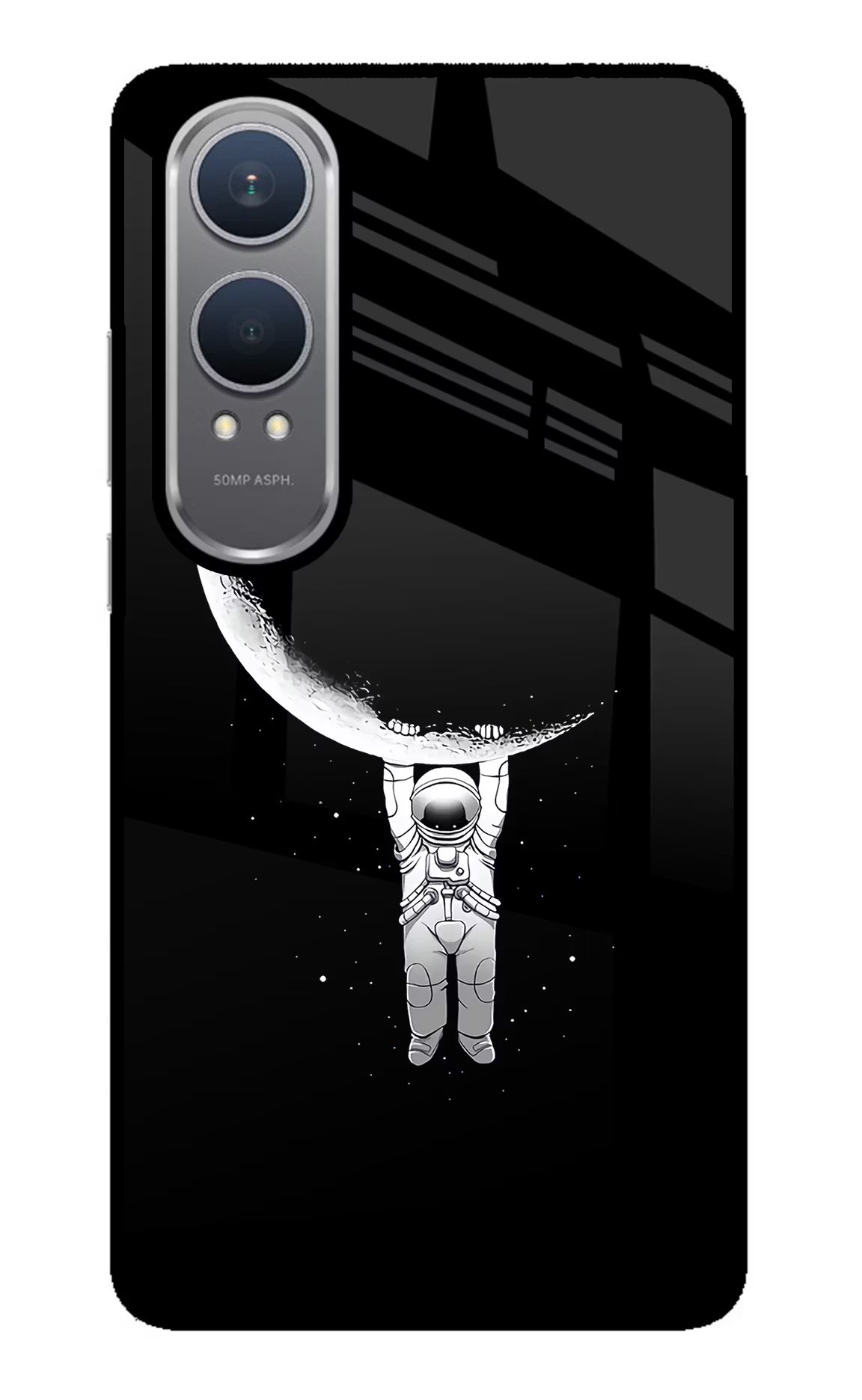 Moon Space OnePlus Nord CE4 Lite Glass Case Back Cover by Casekaro