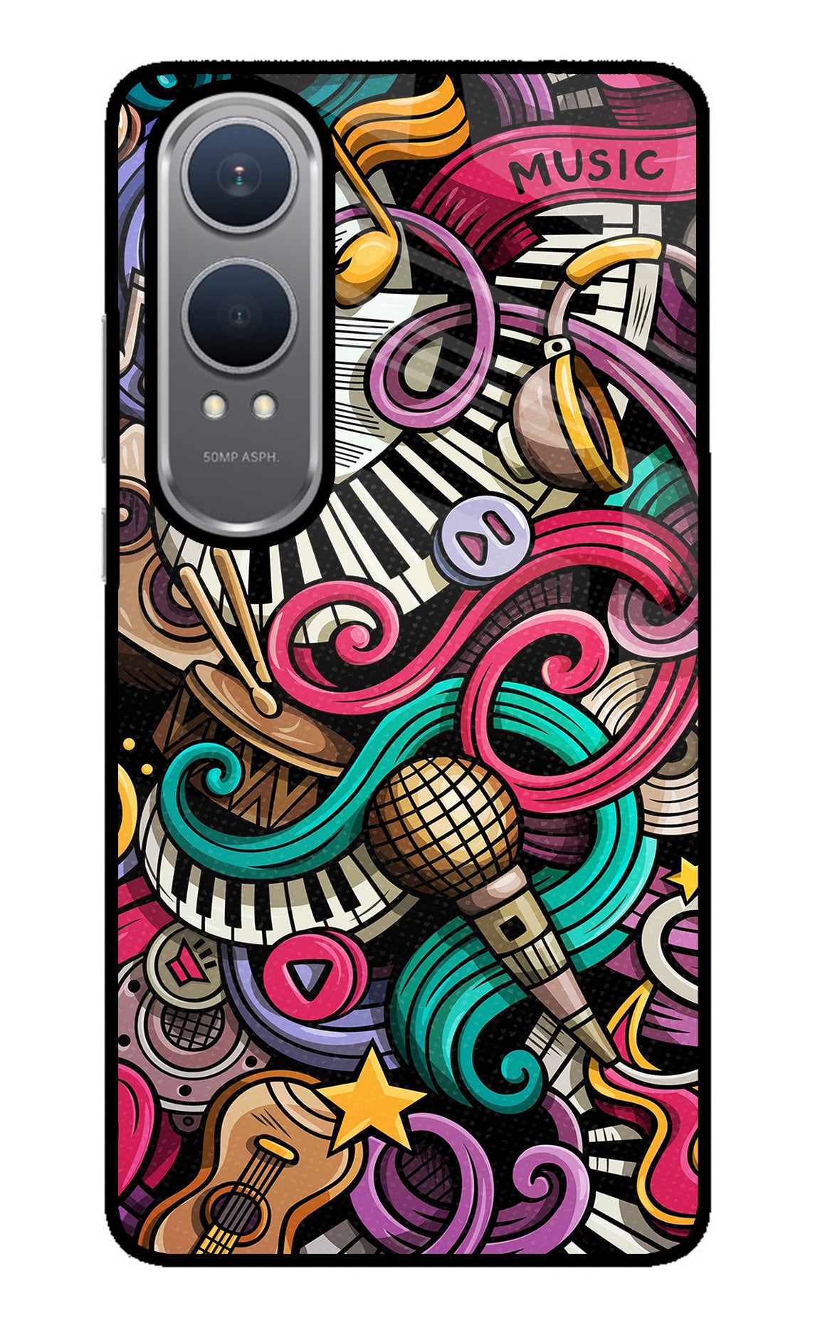 Music Abstract OnePlus Nord CE4 Lite Back Cover