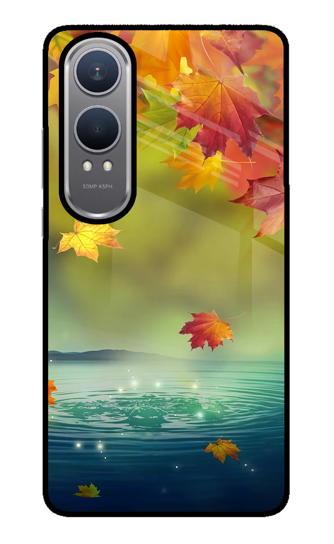 Flowers OnePlus Nord CE4 Lite Glass Case Back Cover by Casekaro