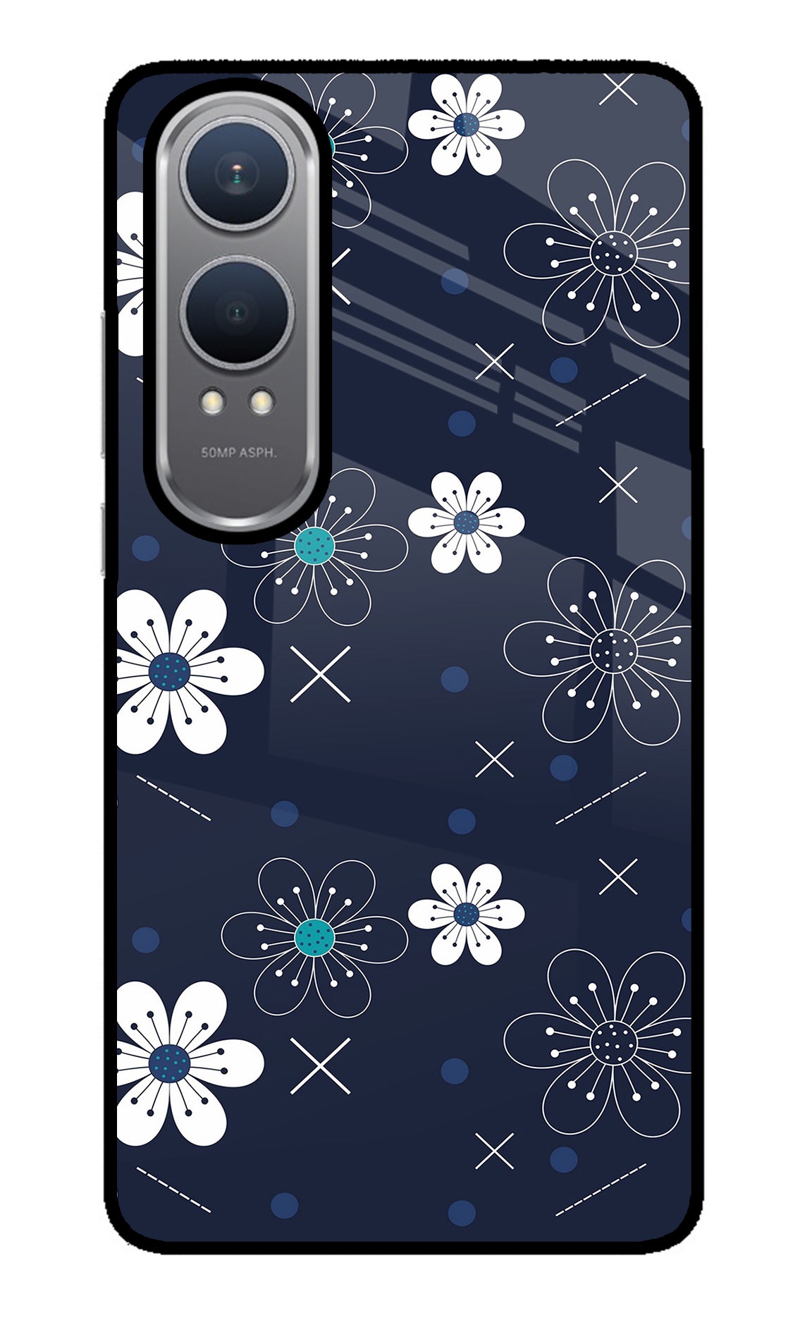 Flowers OnePlus Nord CE4 Lite Glass Case