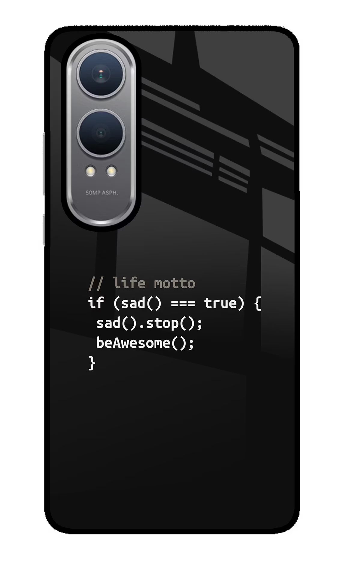 Life Motto Code OnePlus Nord CE4 Lite Glass Case Back Cover by Casekaro