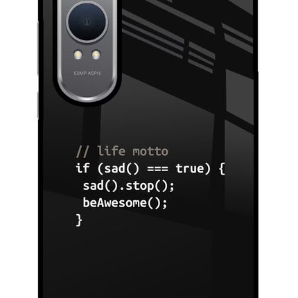 Life Motto Code OnePlus Nord CE4 Lite Glass Case