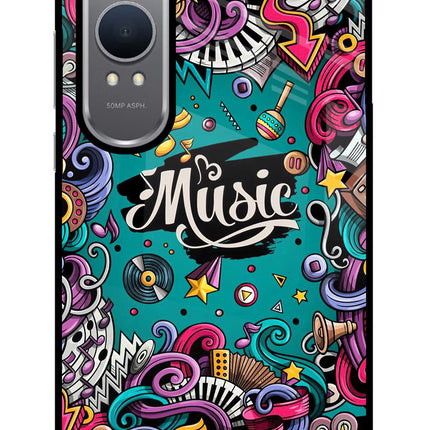 Music Graffiti OnePlus Nord CE4 Lite Glass Case