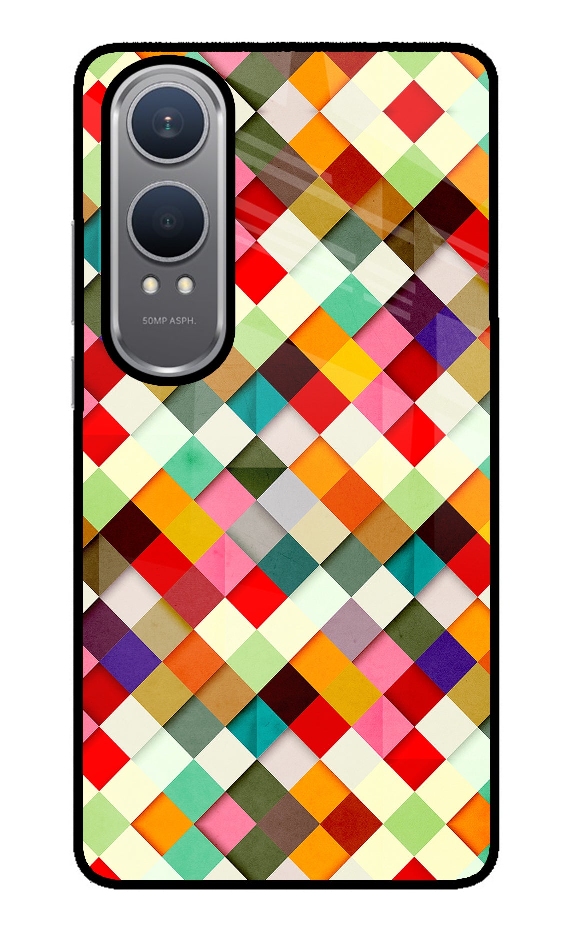 Geometric Abstract Colorful OnePlus Nord CE4 Lite Glass Case