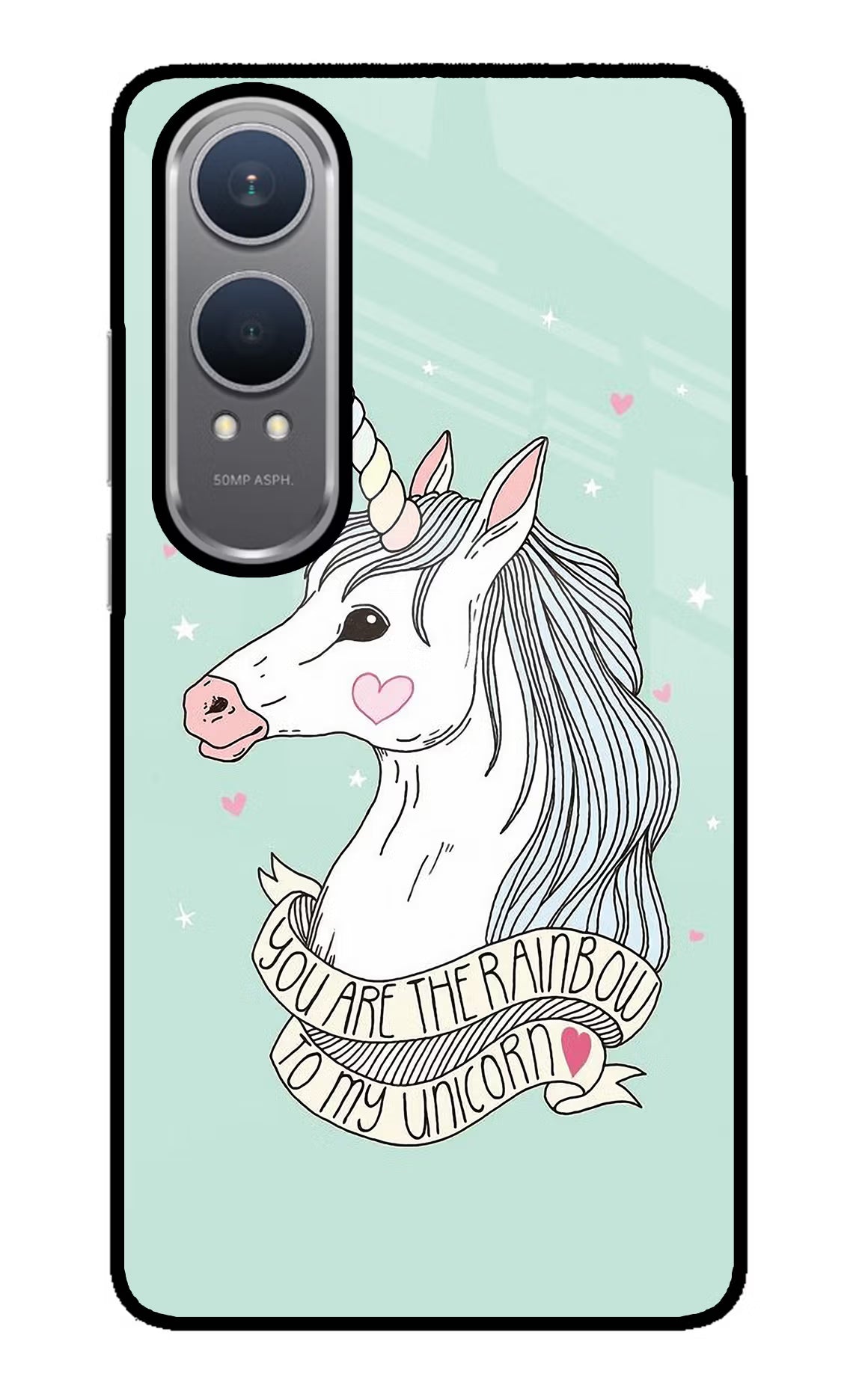 Unicorn Wallpaper OnePlus Nord CE4 Lite Glass Case Back Cover by Casekaro
