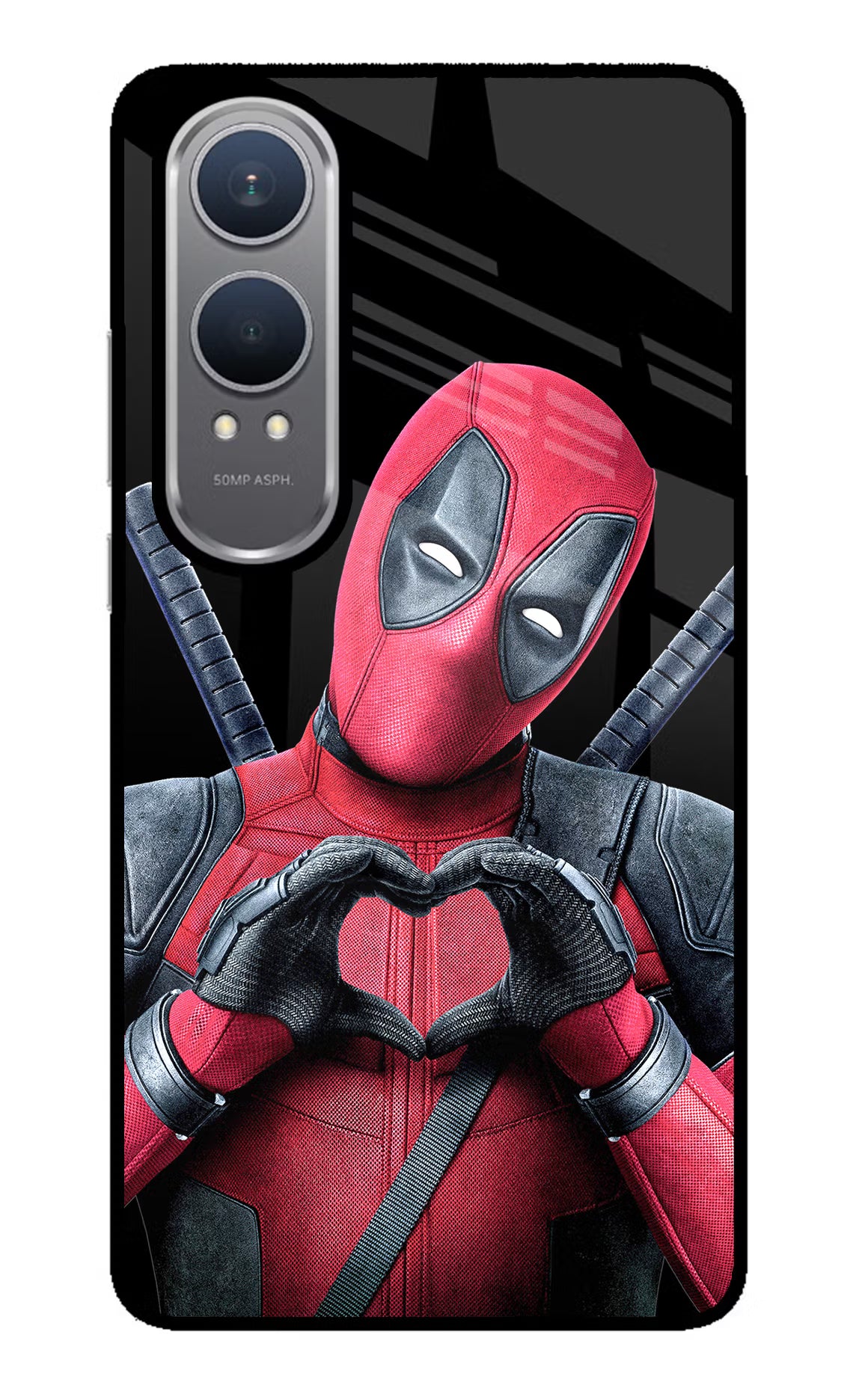Deadpool OnePlus Nord CE4 Lite Glass Case Back Cover by Casekaro