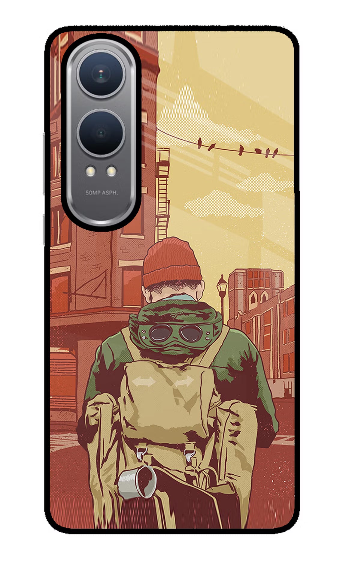 Adventurous OnePlus Nord CE4 Lite Glass Case Back Cover by Casekaro