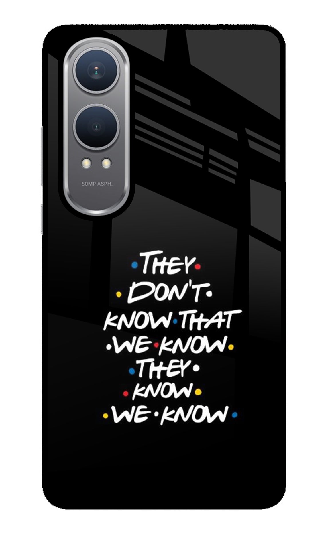 FRIENDS Dialogue OnePlus Nord CE4 Lite Glass Case