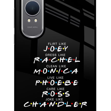 FRIENDS Character OnePlus Nord CE4 Lite Glass Case