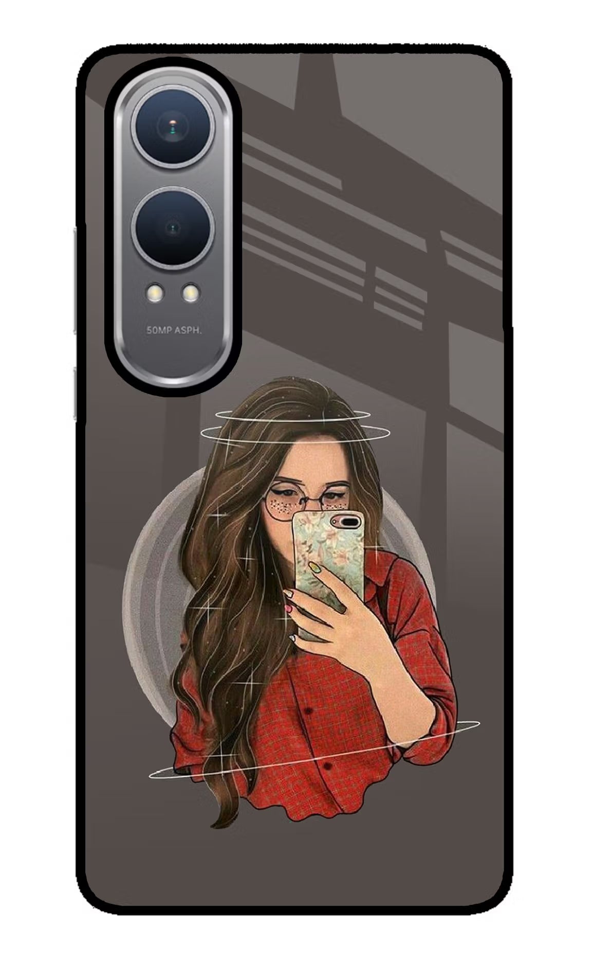 Selfie Queen OnePlus Nord CE4 Lite Glass Case Back Cover by Casekaro