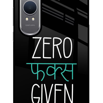 Zero Fucks Given OnePlus Nord CE4 Lite Glass Case