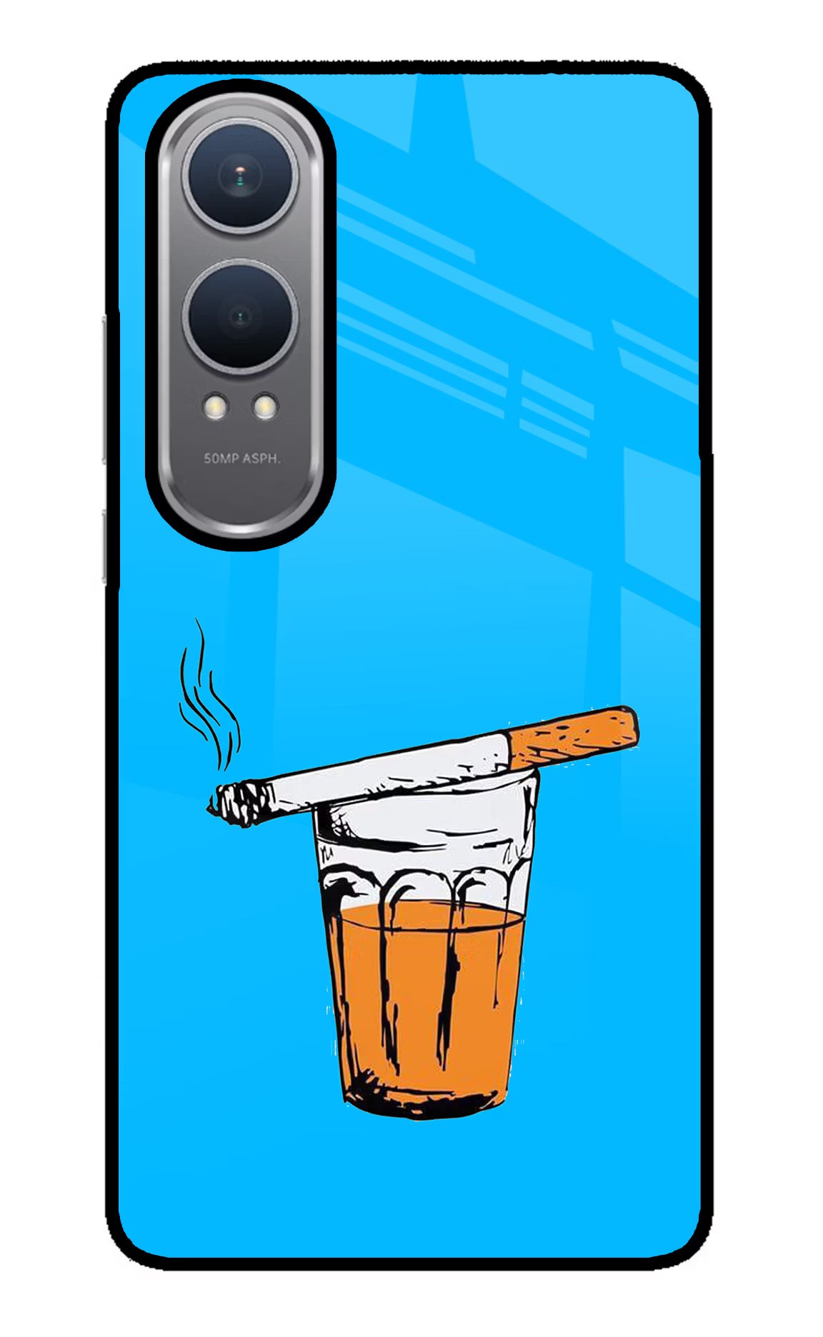 Chai Sutta OnePlus Nord CE4 Lite Glass Case Back Cover by Casekaro