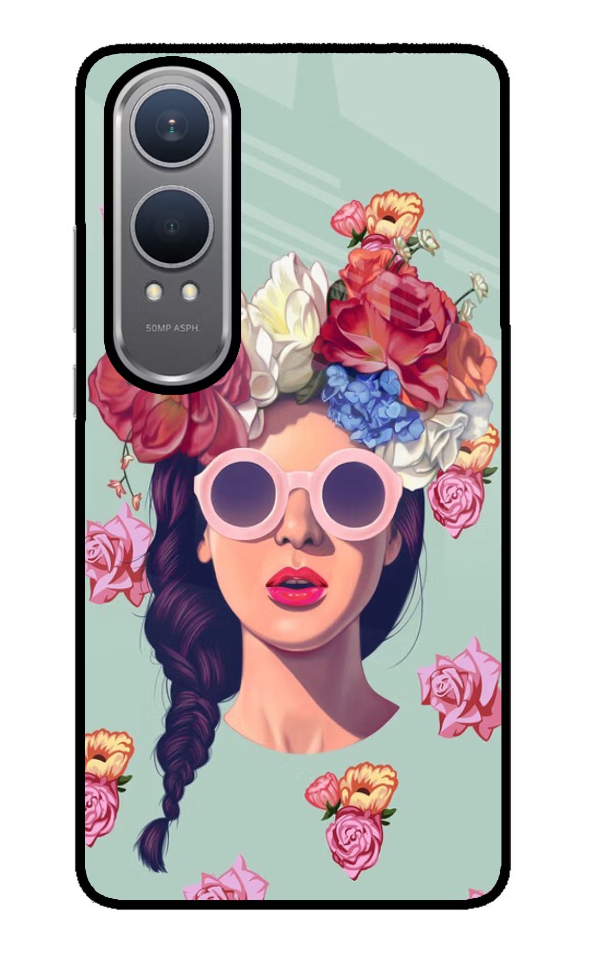 Pretty Girl OnePlus Nord CE4 Lite Glass Case Back Cover by Casekaro