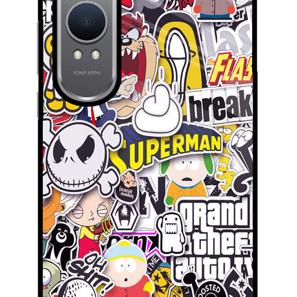Sticker Bomb OnePlus Nord CE4 Lite Glass Case