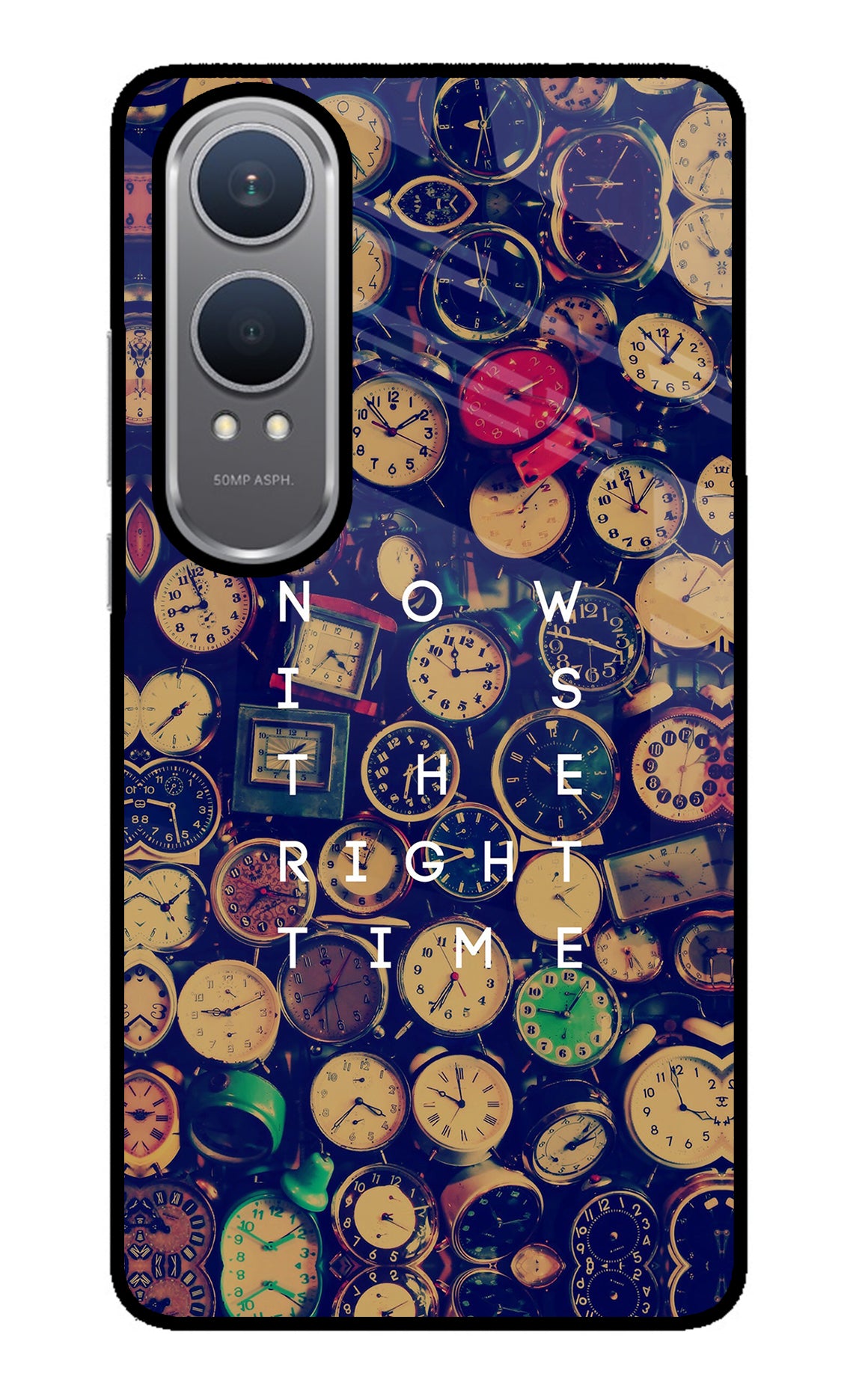 Now is the Right Time Quote OnePlus Nord CE4 Lite Glass Case