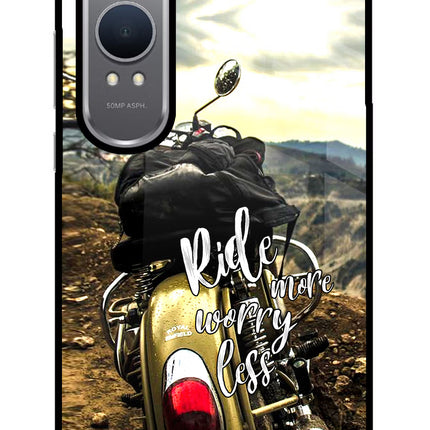 Ride More Worry Less OnePlus Nord CE4 Lite Glass Case