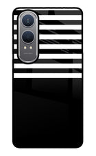 Black and White Print OnePlus Nord CE4 Lite Glass Case