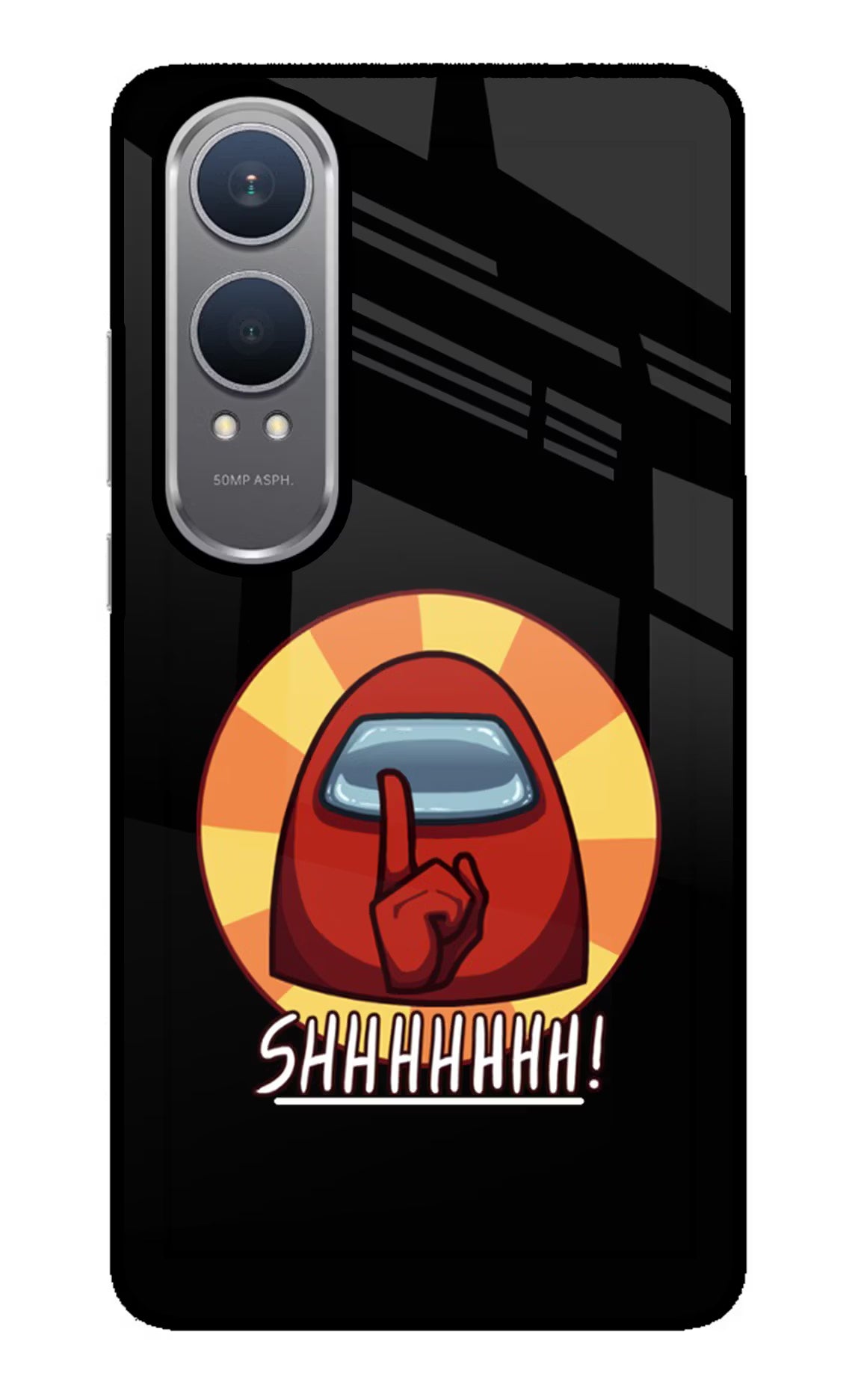 Among Us Shhh! OnePlus Nord CE4 Lite Glass Case Back Cover by Casekaro