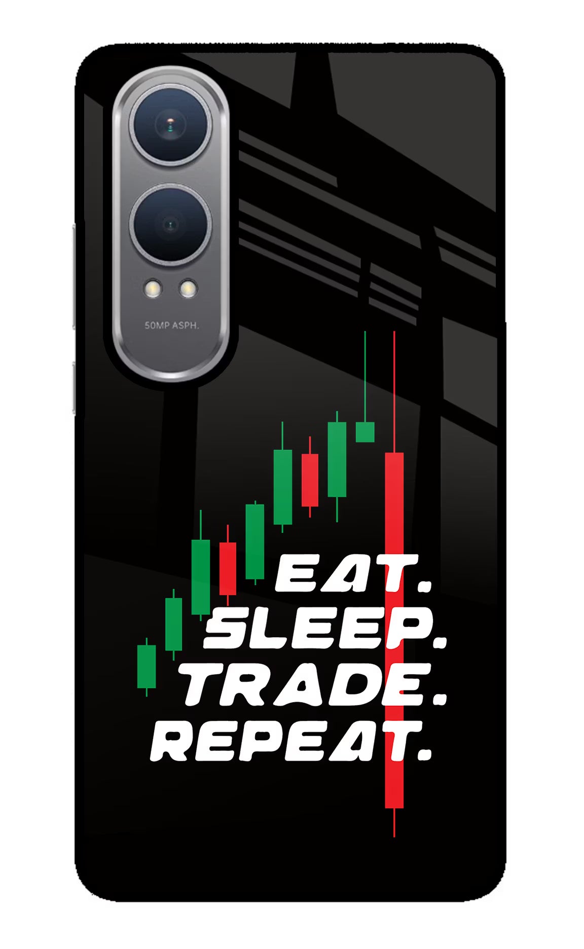 Eat Sleep Trade Repeat OnePlus Nord CE4 Lite Glass Case